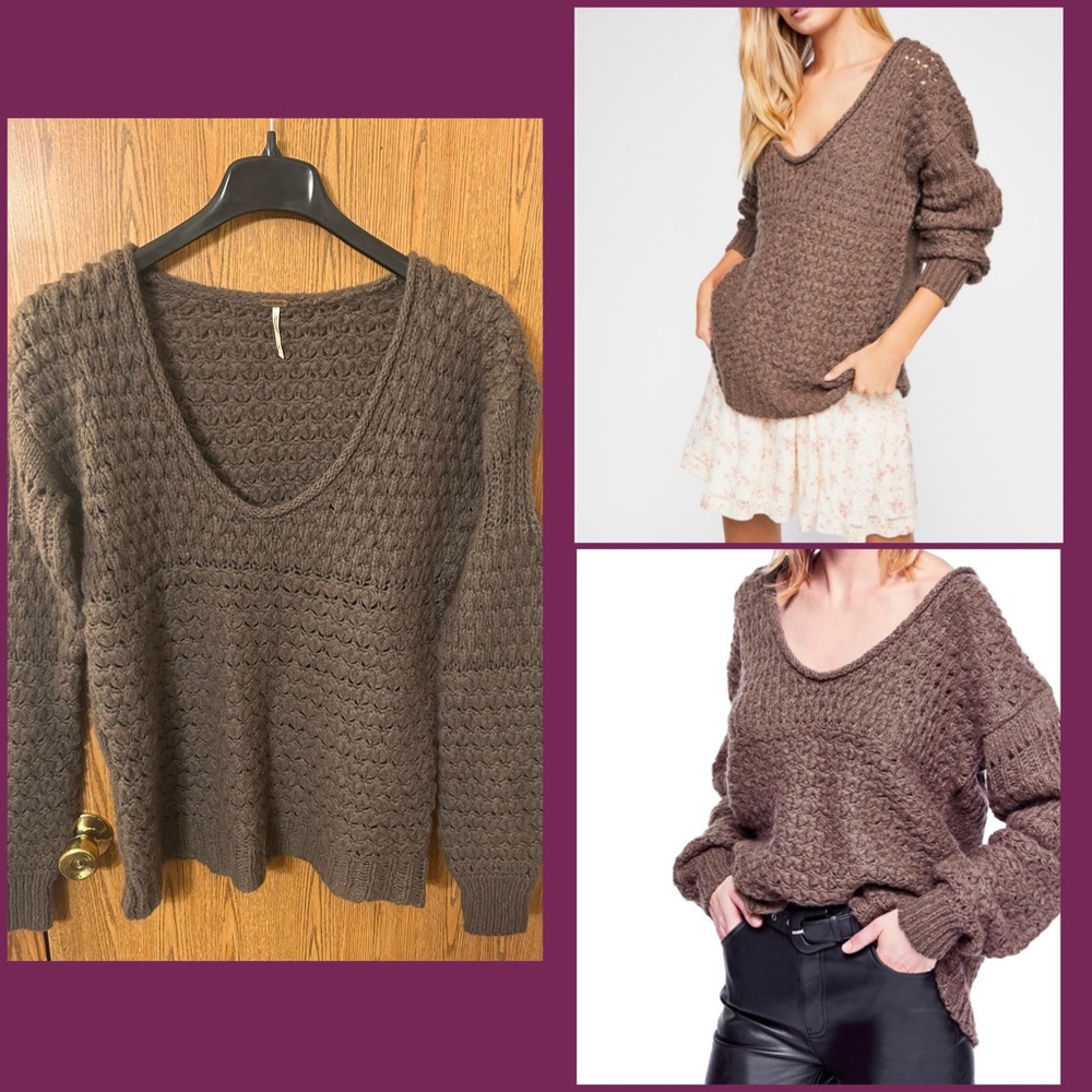 Free People Crashing Waves Knitted Pullover - Picture 6 of 6